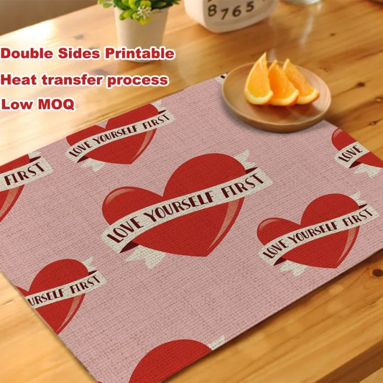 Custom Photo Printed Linen Placemats