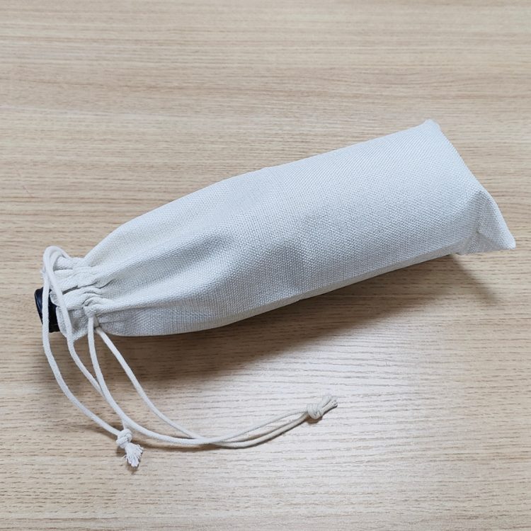 Wholeslae Sublimation Linen red wine bottle bag -120GSM