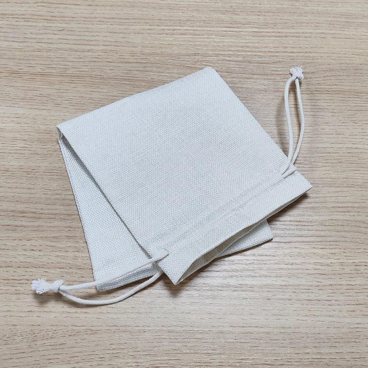 Wholeslae Sublimation Linen red wine bottle bag -120GSM