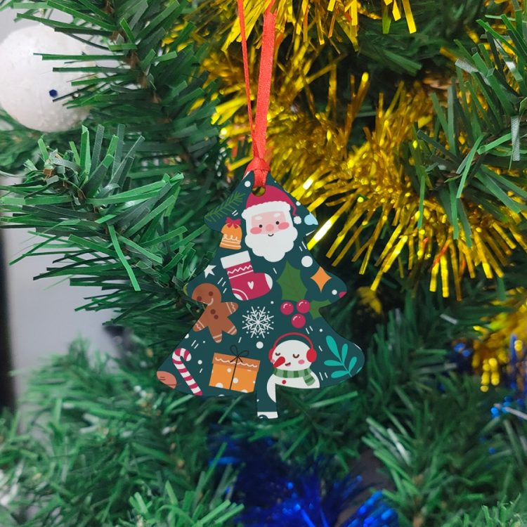 Custom Sublimation MDF Christmas Ornaments