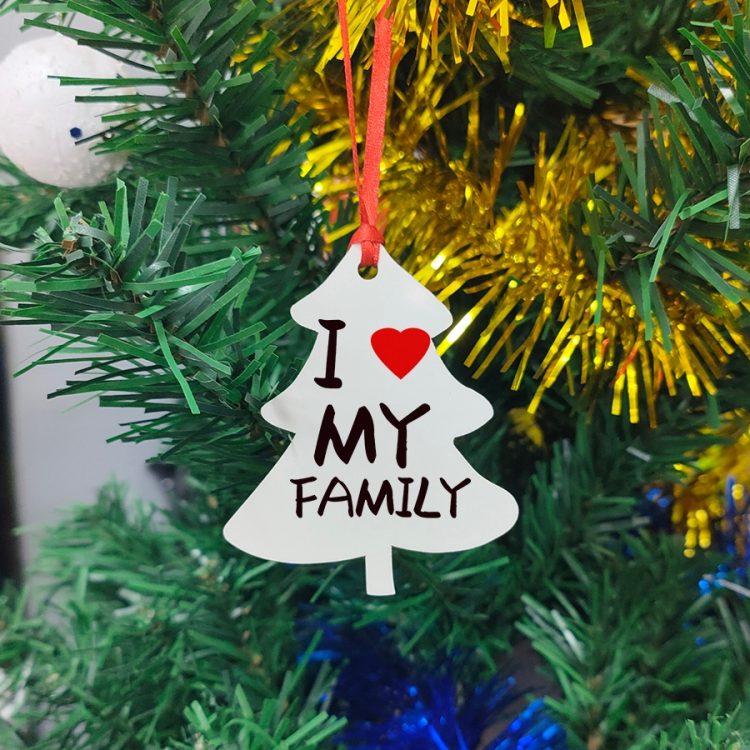 Custom Sublimation MDF Christmas Ornaments