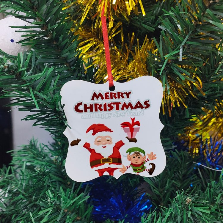 Custom Sublimation MDF Christmas Ornaments