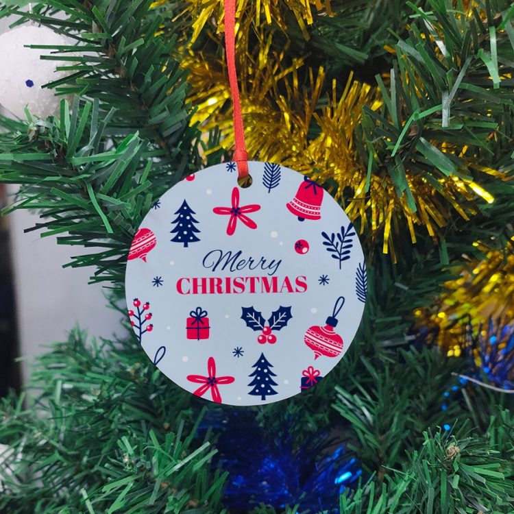 Custom Sublimation MDF Christmas Ornaments