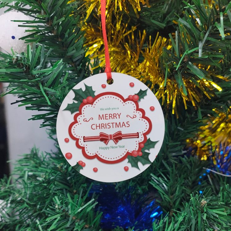 Custom Sublimation MDF Christmas Ornaments