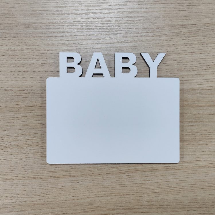 Personalized Sublimation MDF Photo Frame-Baby