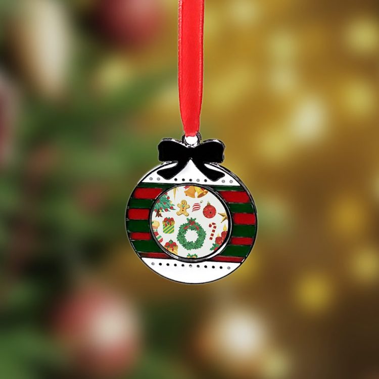 wholesale customization Sublimation Metal Ornament
