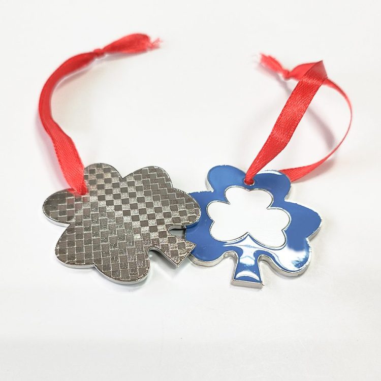 wholesale customization Sublimation Metal Ornament-Flower