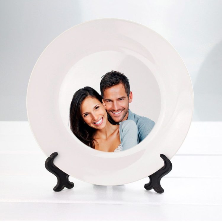 sublimation white Ceramic Plate