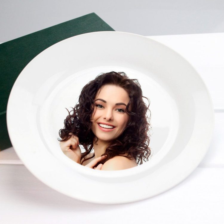 sublimation white Ceramic Plate