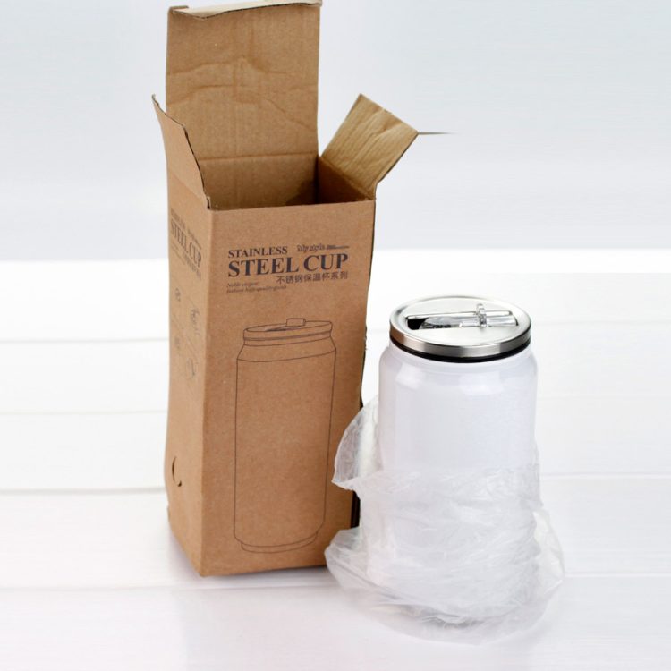 Sublimation stainless steel water tumbler with Straw