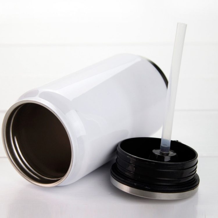 Sublimation stainless steel water tumbler with Straw