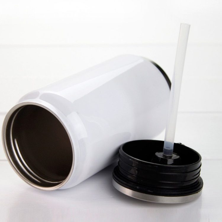Sublimation stainless steel water tumbler with Straw