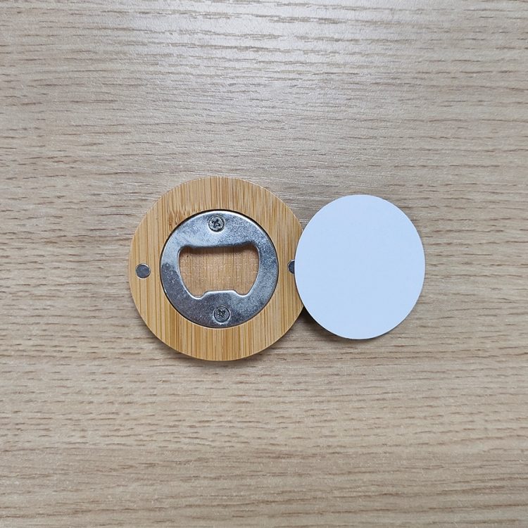 sublimation Bamboo Bottle Opener With Fridge Magnet