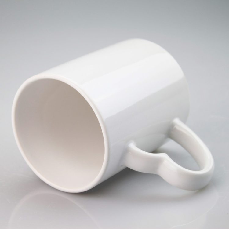 Custom Sublimation coffee Mug with Heart-Shaped Handle