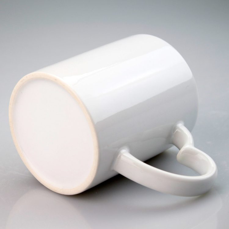 Custom Sublimation coffee Mug with Heart-Shaped Handle