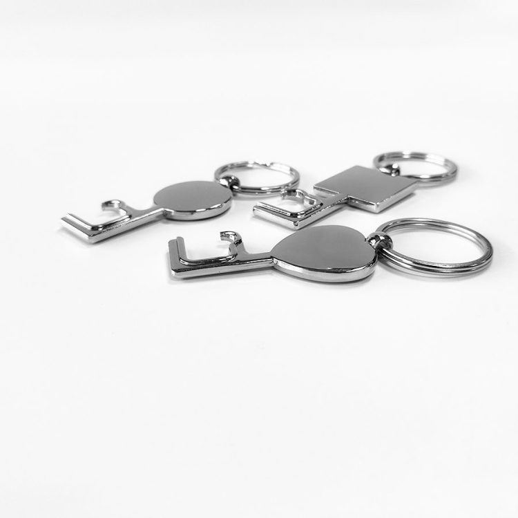 Wholesale sublimation Metal Key Chain with Bottle Opener