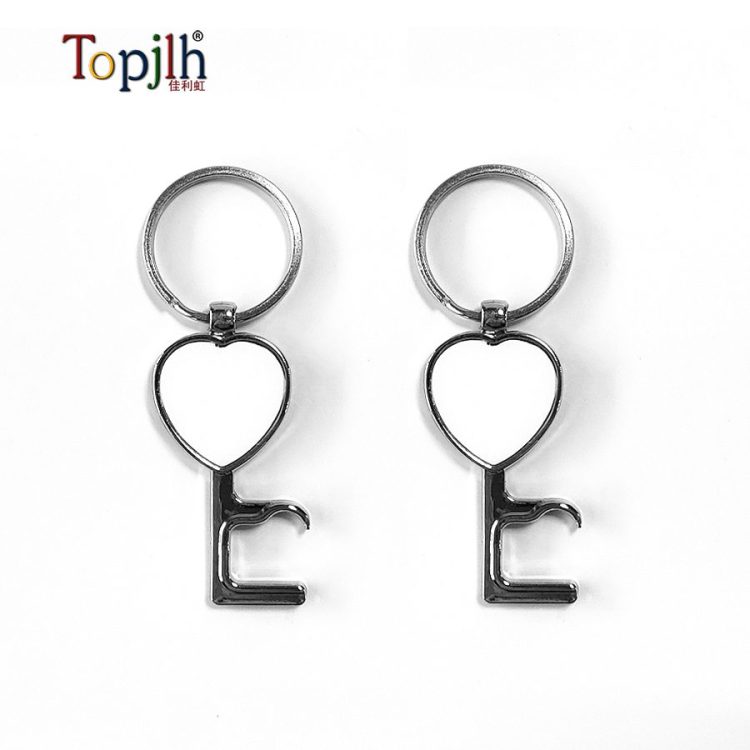 Wholesale sublimation Metal Key Chain with Bottle Opener