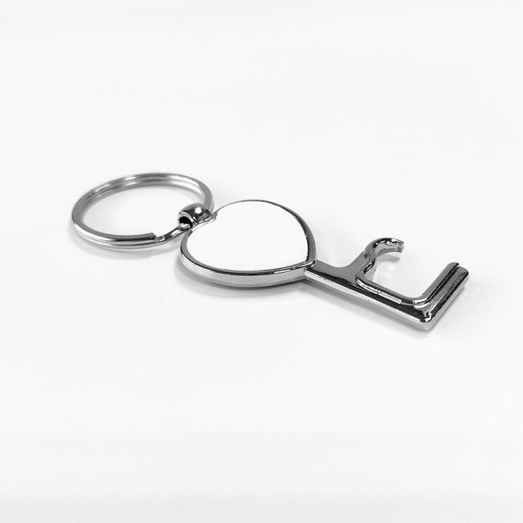 Wholesale sublimation Metal Key Chain with Bottle Opener