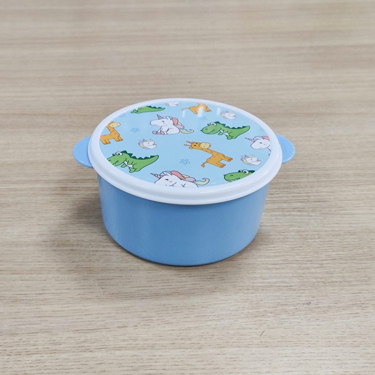 Sublimated Plastic lunch box -Round