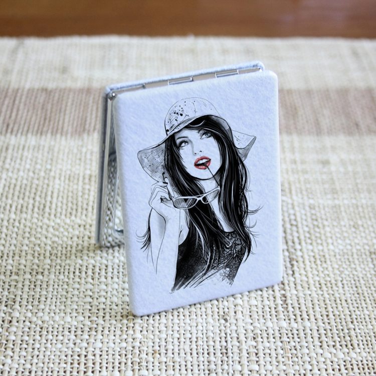 Custom Sublimation Handheld Makeup Mirror