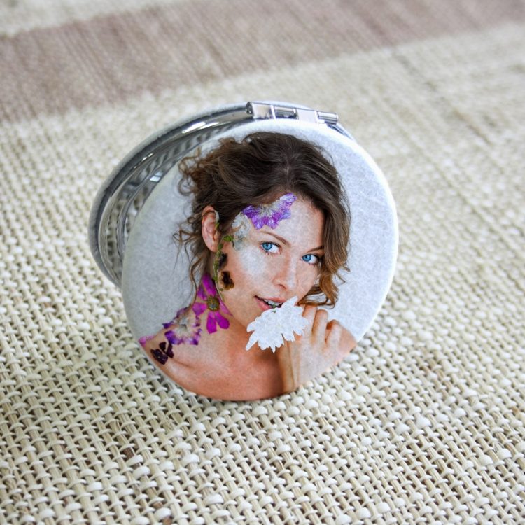 Custom Sublimation Handheld Makeup Mirror