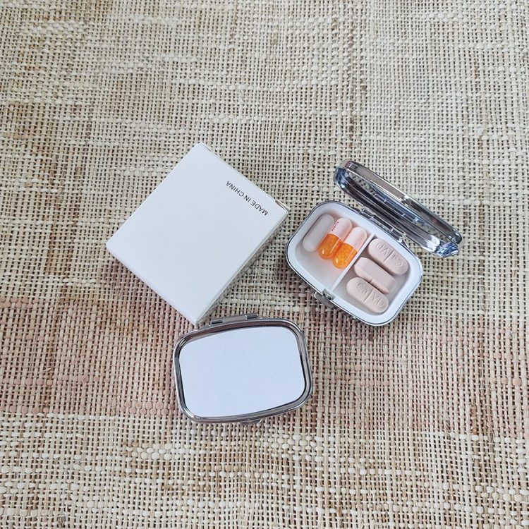 Wholesale Eco-Friendly Sublimated Metral Pill Box