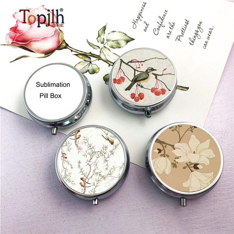 Sublimation Printed Metal Pill Holder Wholesale