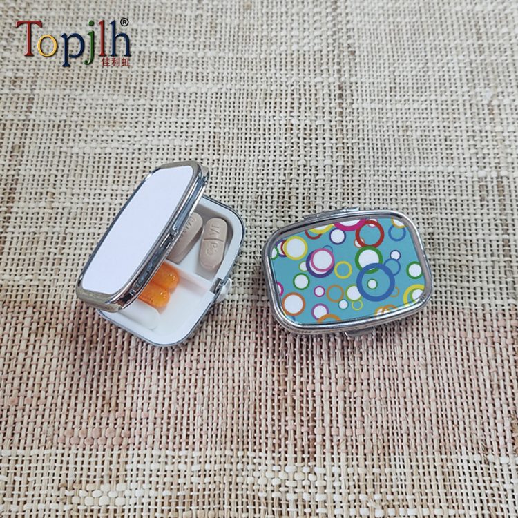 Wholesale Eco-Friendly Sublimated Metral Pill Box