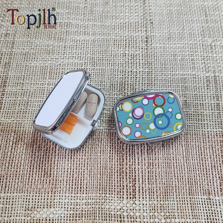 Wholesale Eco-Friendly Sublimated Metral Pill Box
