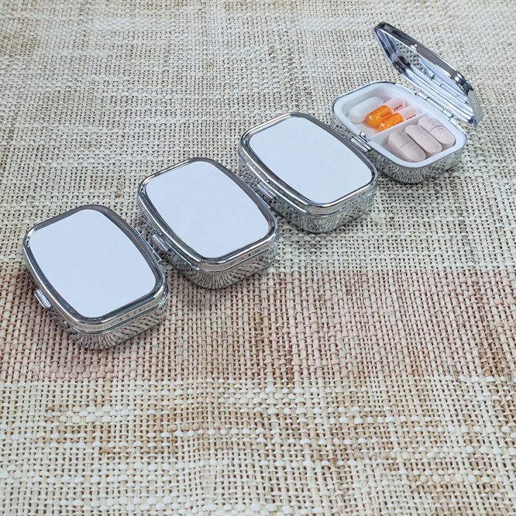Wholesale Eco-Friendly Sublimated Metral Pill Box