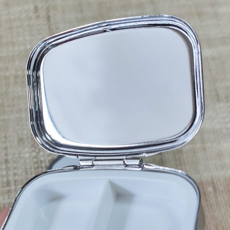 Wholesale Eco-Friendly Sublimated Metral Pill Box