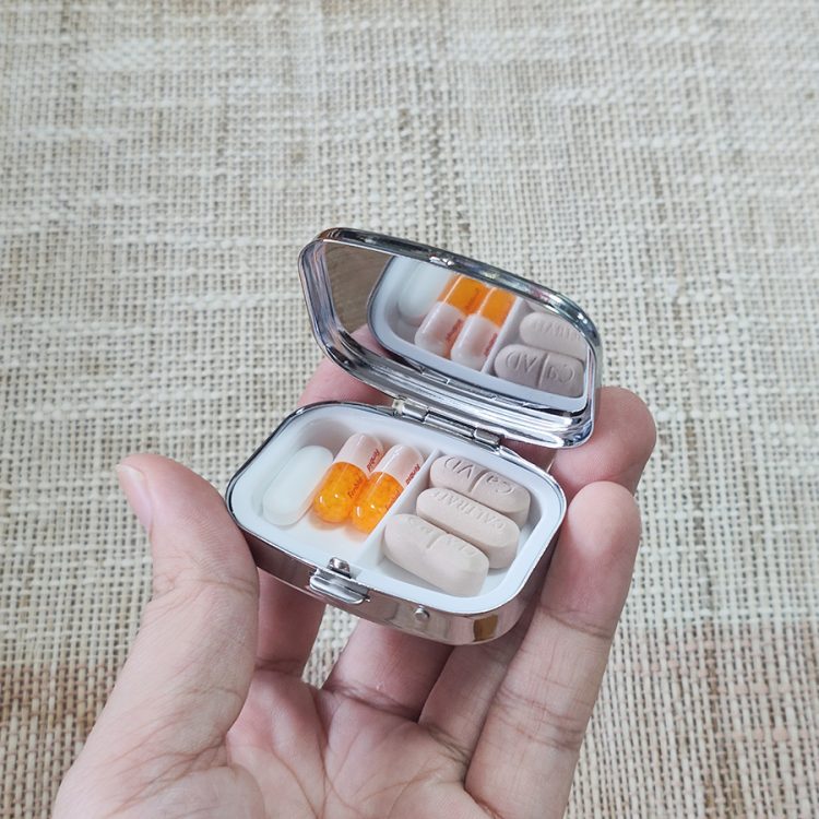 Wholesale Eco-Friendly Sublimated Metral Pill Box