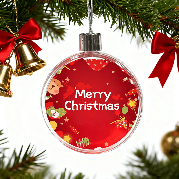 DIY sublimation plastic ornaments