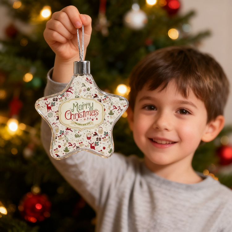 DIY sublimation plastic ornaments