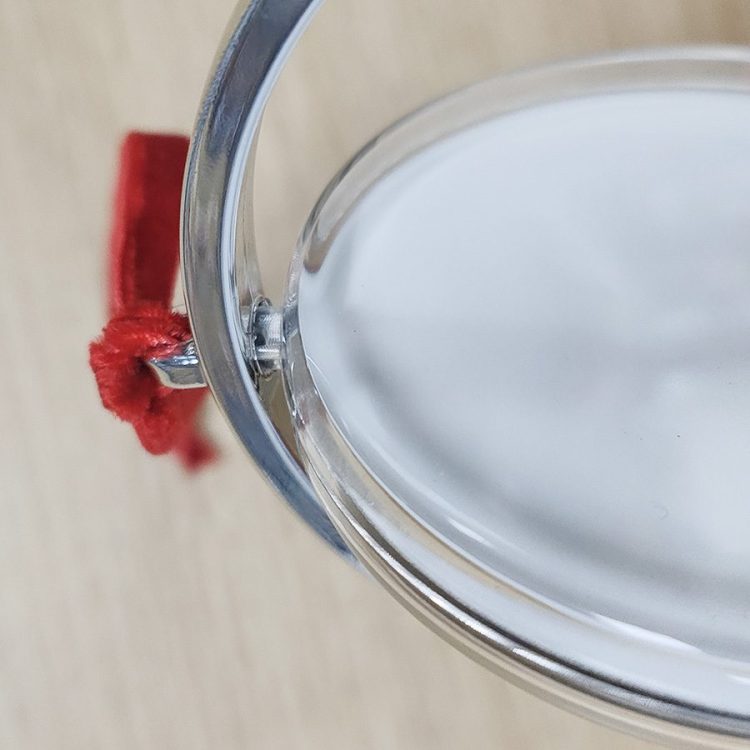 Custom Sublimation Transparent plastic rotating ornament