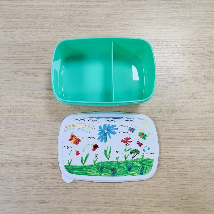 Eco-Friendly Sublimated Plastic lunch box Wholesale